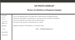 Desktop Screenshot of ezphotodisplay.com