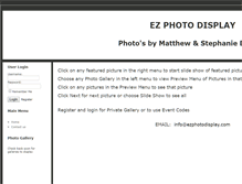 Tablet Screenshot of ezphotodisplay.com